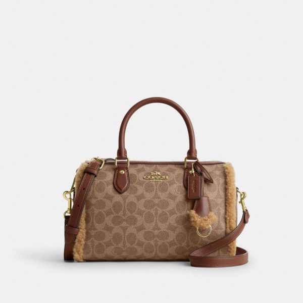 Coach Outlet Rowan Satchel Bag In Signature Canvas - Preorder
