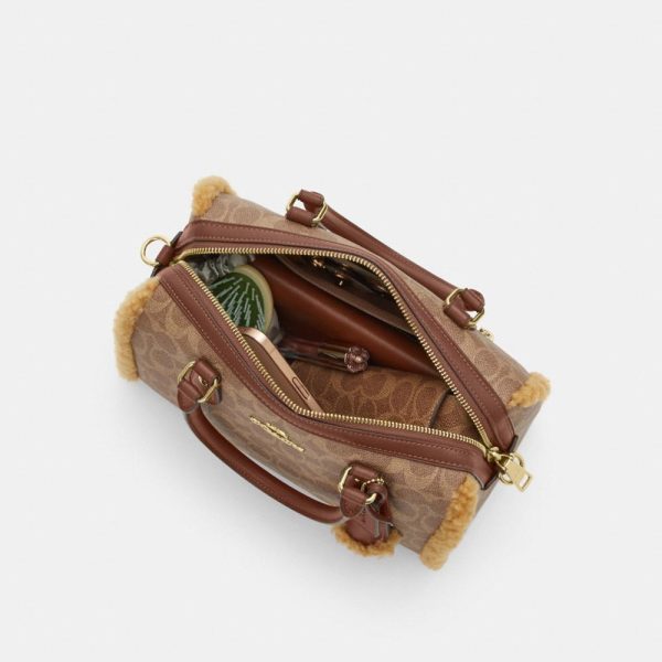 Coach Outlet Rowan Satchel Bag In Signature Canvas - Preorder