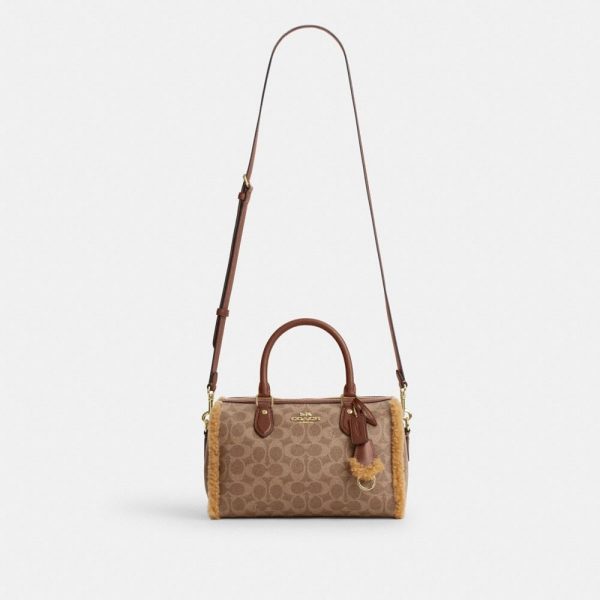 Coach Outlet Rowan Satchel Bag In Signature Canvas - Preorder
