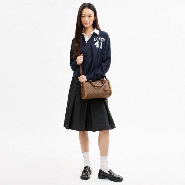 Coach Outlet Rowan Satchel Bag In Signature Canvas - Preorder