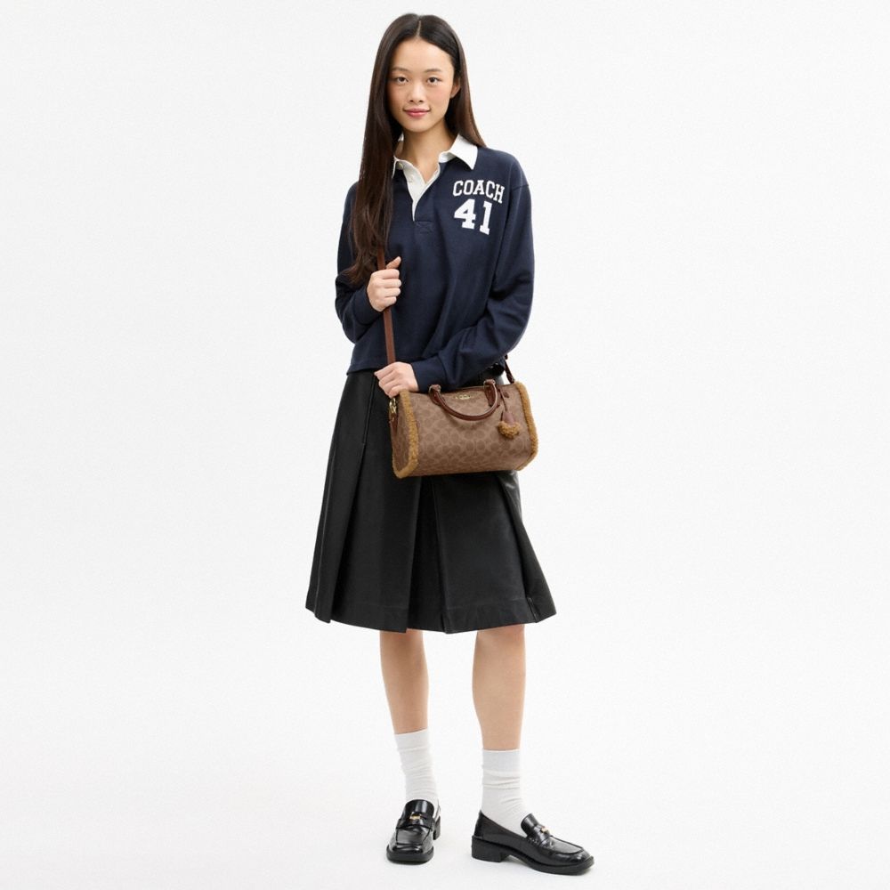 Coach Outlet Rowan Satchel Bag In Signature Canvas - Preorder