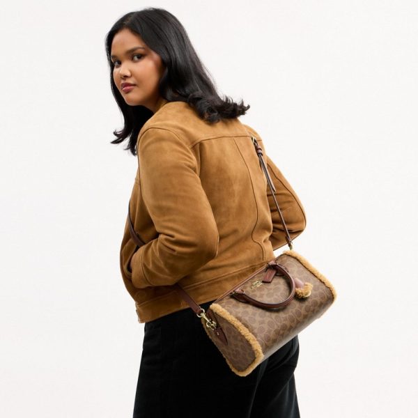 Coach Outlet Rowan Satchel Bag In Signature Canvas - Preorder