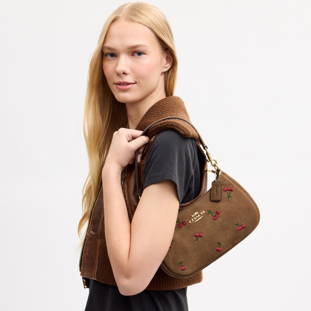 Coach Outlet Teri Shoulder Bag With Cherry Embroidery - Preorder