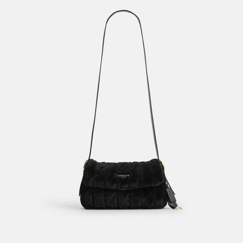 Coach Outlet Etta Small Flap Shoulder Bag In Shearling With Quilting - Preorder - Image 7