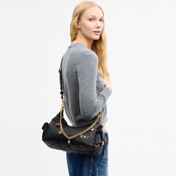 Coach Pocket Juliet Bag 30 With Quilting And Charms - Preorder