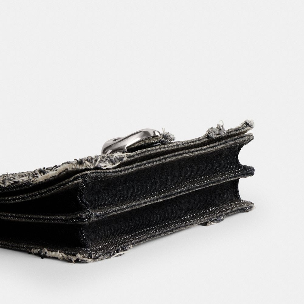 Coach Tabby Shoulder Bag 20 In Regenerative Cotton Denim With Loved Crystal Signature - Preorder