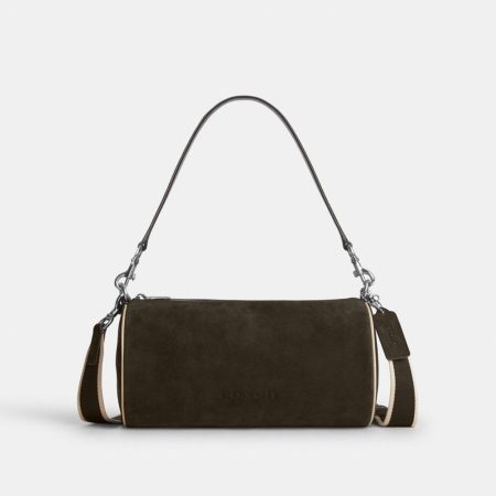 Coach Outlet Andre Barrel Bag 30 - Preorder — Silver/Ebony/Ivory