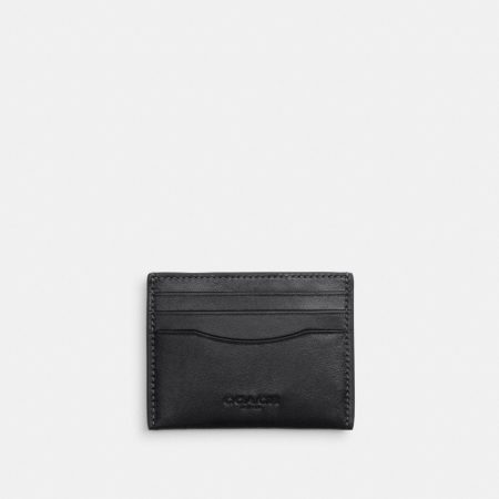 Coach Outlet Slim ID Card Case - Preorder — Black