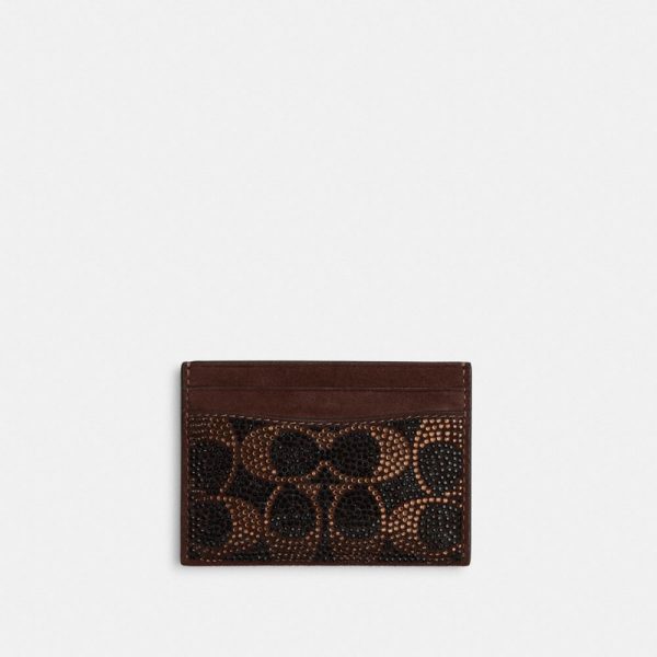 Coach Essential Card Case With Crystal Signature - Preorder