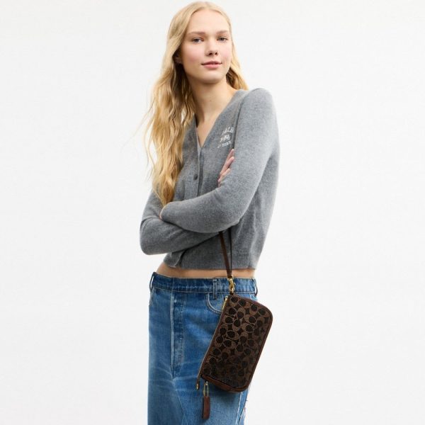 Coach Plaza Bag With Crystal Signature - Preorder