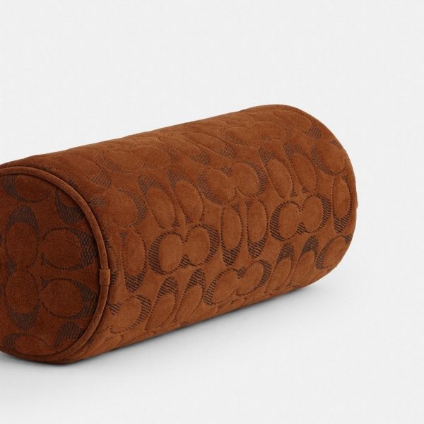 Coach Barrel Bag In Signature Suede - Preorder