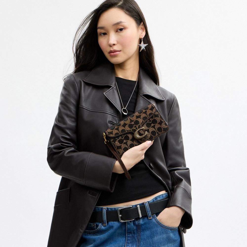 Coach Outlet Tabby Chain Crossbody Bag 19 With Crystal Signature - Preorder