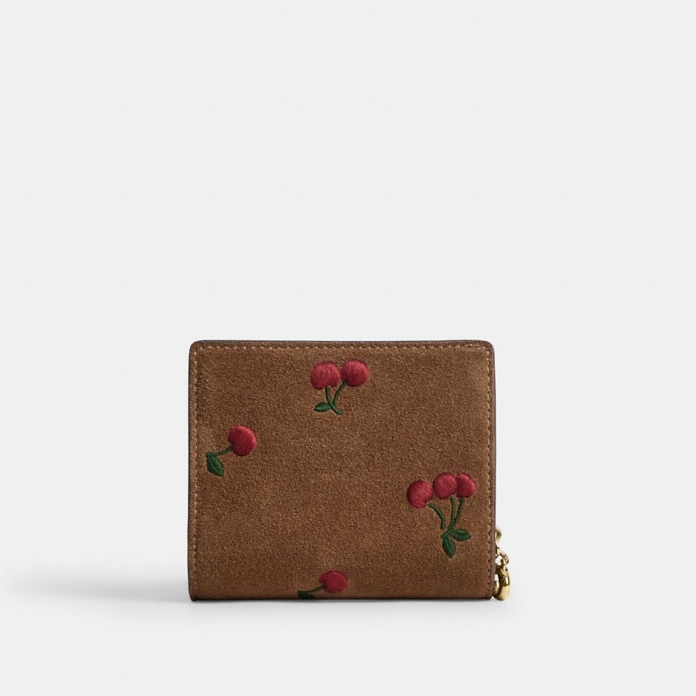 Coach Outlet Snap Wallet With Cherry Embroidery - Preorder