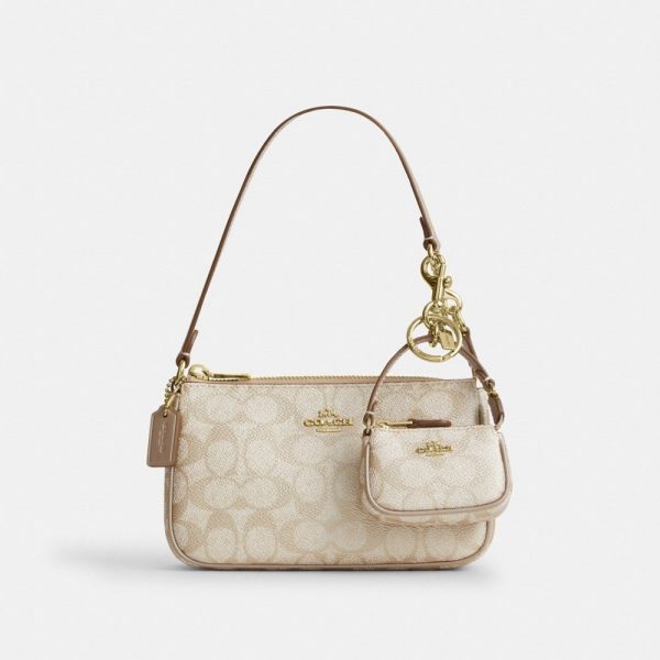 Coach Outlet Boxed Nolita 19 And Nolita Bag Charm Set In Signature Canvas - Preorder