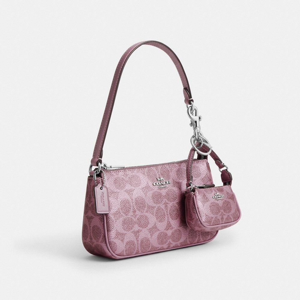 Coach Outlet Boxed Nolita 19 And Nolita Bag Charm Set In Signature Canvas - Preorder