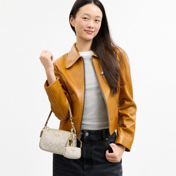 Coach Outlet Boxed Nolita 19 And Nolita Bag Charm Set In Signature Canvas - Preorder