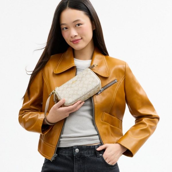 Coach Outlet Boxed Nolita 19 And Nolita Bag Charm Set In Signature Canvas - Preorder