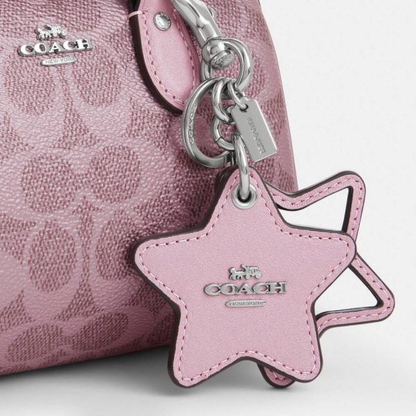 Coach Outlet Boxed Mini Rowan Crossbody Bag And Mirror Bag Charm Set In Signature Canvas - Preorder