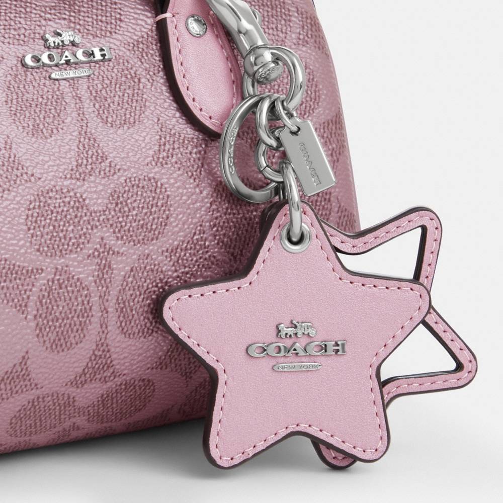 Coach Outlet Boxed Mini Rowan Crossbody Bag And Mirror Bag Charm Set In Signature Canvas - Preorder