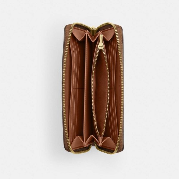 Coach Outlet Long Zip Around Wallet With Cherry Embroidery - Preorder