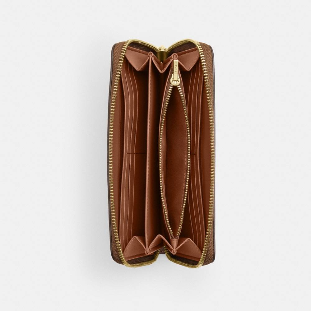 Coach Outlet Long Zip Around Wallet With Cherry Embroidery - Preorder
