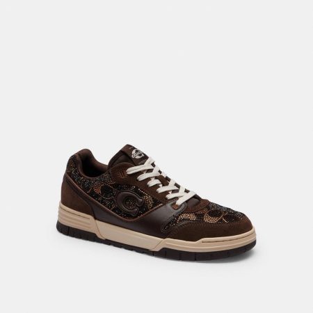Coach Outlet Soho Sneaker With Crystal Signature - Preorder — Dark Chocolate