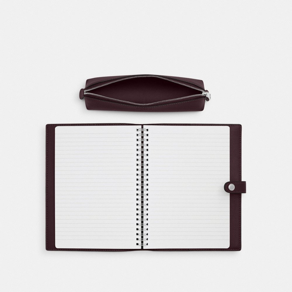 Coach Outlet Boxed Notebook And Pencil Case Set In Signature Canvas - Preorder