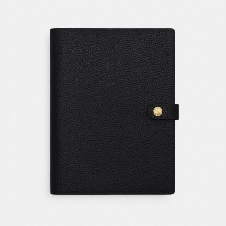 Coach Outlet Notebook - Preorder — Brass/Black