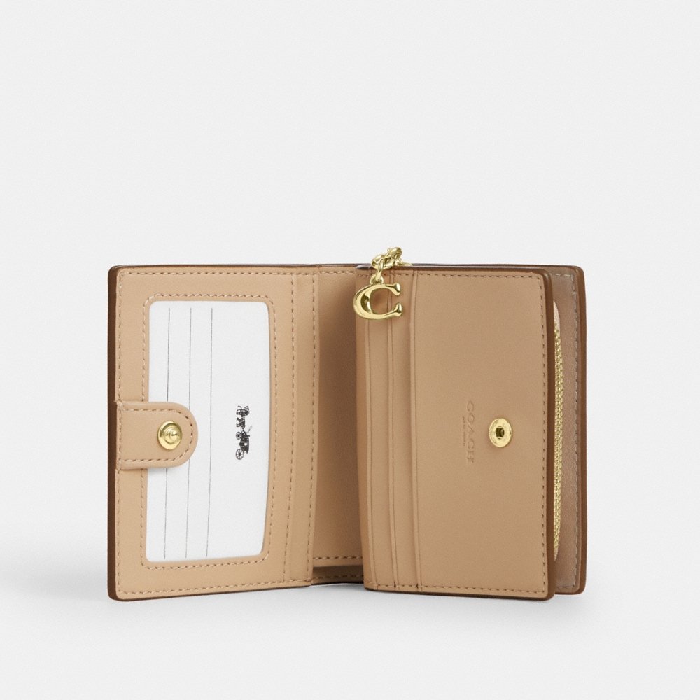Coach Outlet Boxed Snap Wallet And Picture Frame Charm In Signature Canvas - Preorder