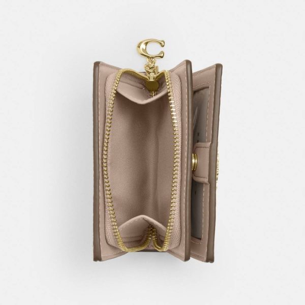 Coach Outlet Boxed Snap Wallet And Picture Frame Charm In Signature Canvas - Preorder