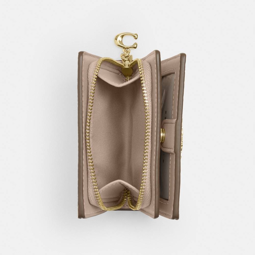 Coach Outlet Boxed Snap Wallet And Picture Frame Charm In Signature Canvas - Preorder