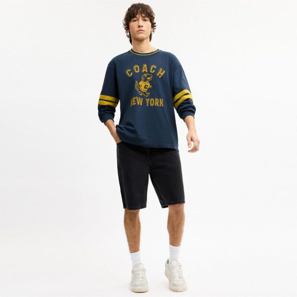 Coach Rexy Mascot Classic Long Sleeve T-Shirt In Organic Cotton - Preorder