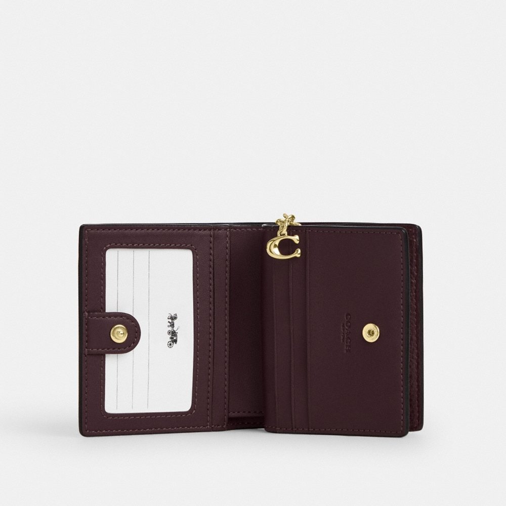 Coach Outlet Boxed Snap Wallet And Picture Frame Charm In Signature Leather - Preorder