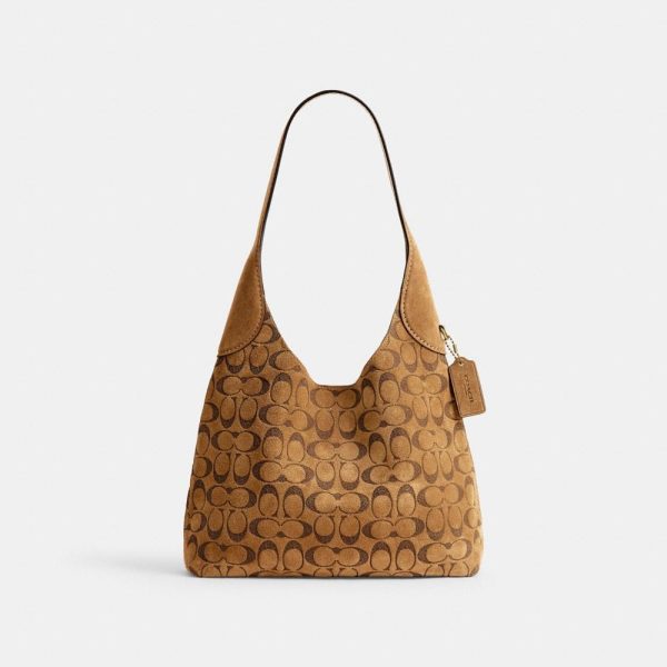 Coach Outlet Brooklyn Shoulder Bag 28 In Signature Suede - Preorder
