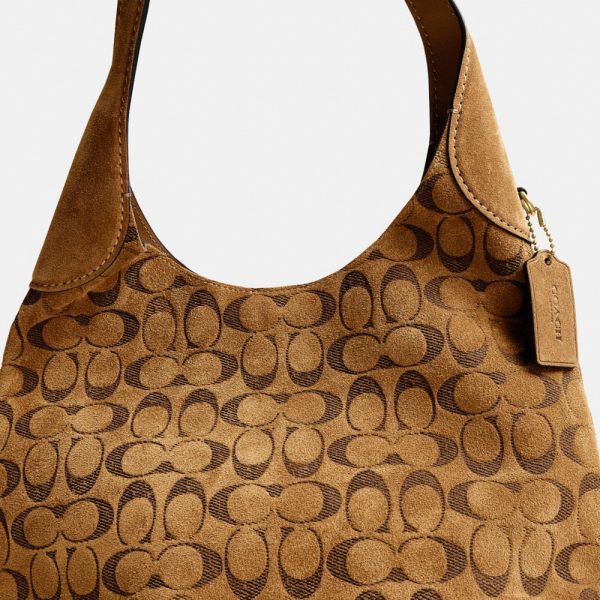 Coach Outlet Brooklyn Shoulder Bag 28 In Signature Suede - Preorder