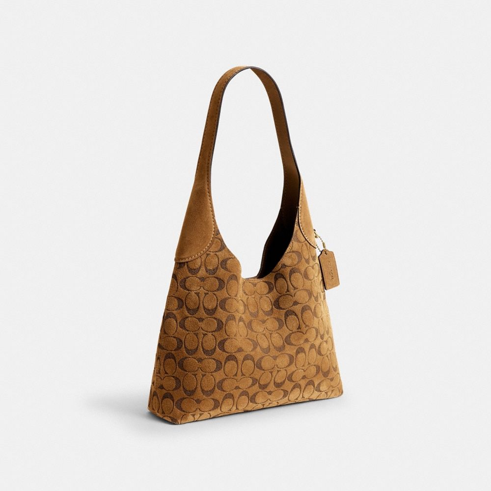 Coach Outlet Brooklyn Shoulder Bag 28 In Signature Suede - Preorder