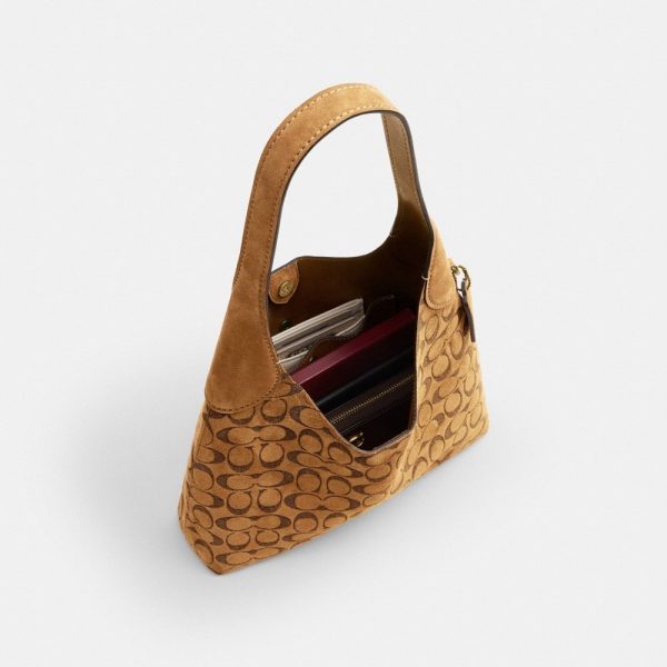 Coach Outlet Brooklyn Shoulder Bag 28 In Signature Suede - Preorder