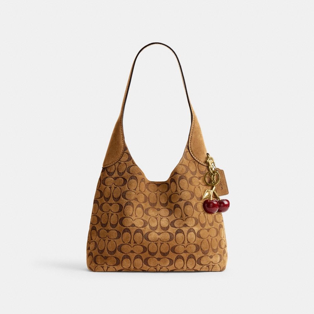 Coach Outlet Brooklyn Shoulder Bag 28 In Signature Suede - Preorder