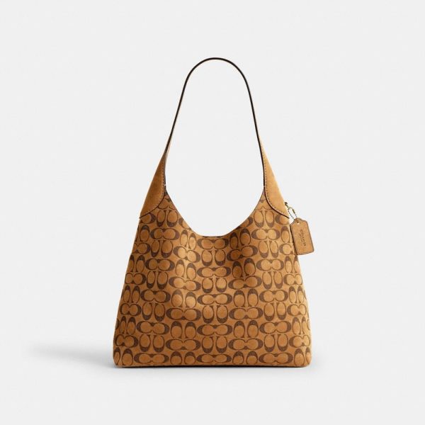 Coach Brooklyn Shoulder Bag 34 In Signature Suede - Preorder