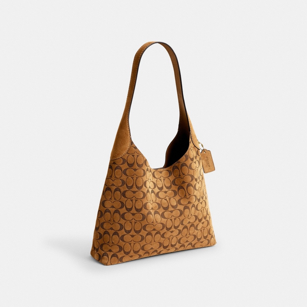 Coach Brooklyn Shoulder Bag 34 In Signature Suede - Preorder
