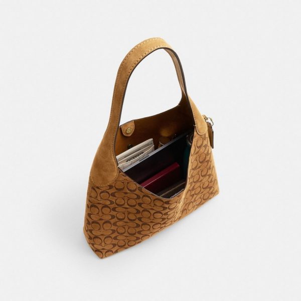 Coach Brooklyn Shoulder Bag 34 In Signature Suede - Preorder
