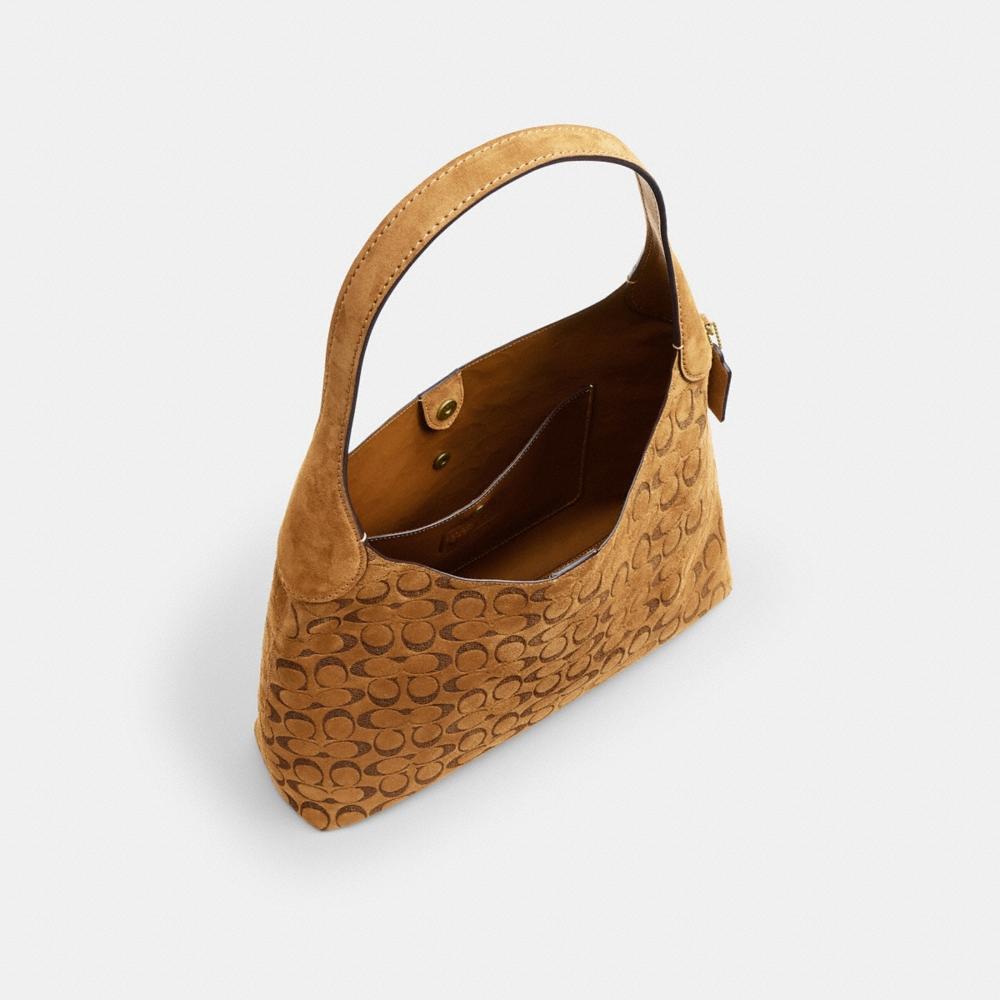 Coach Brooklyn Shoulder Bag 34 In Signature Suede - Preorder
