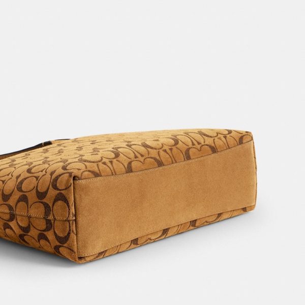 Coach Brooklyn Shoulder Bag 34 In Signature Suede - Preorder