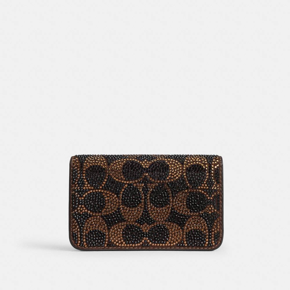 Coach Outlet Essential Slim Card Case With Crystal Signature - Preorder