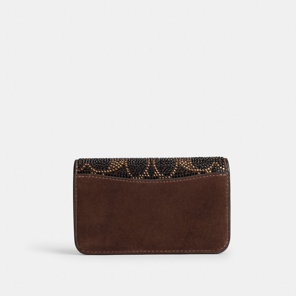 Coach Outlet Essential Slim Card Case With Crystal Signature - Preorder