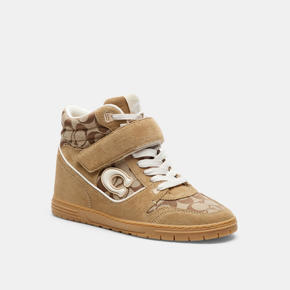 Coach Soho Wedge Heel Sneaker In Signature Canvas - Preorder