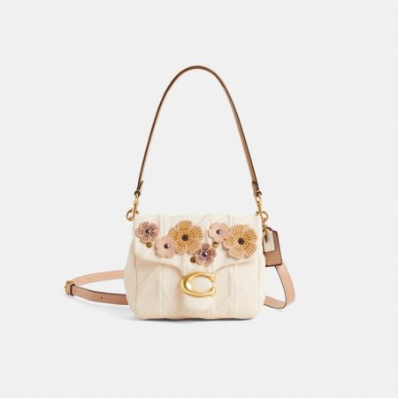 Coach Custom Times Square Tabby Shoulder Bag - Preorder — Brass/Chalk