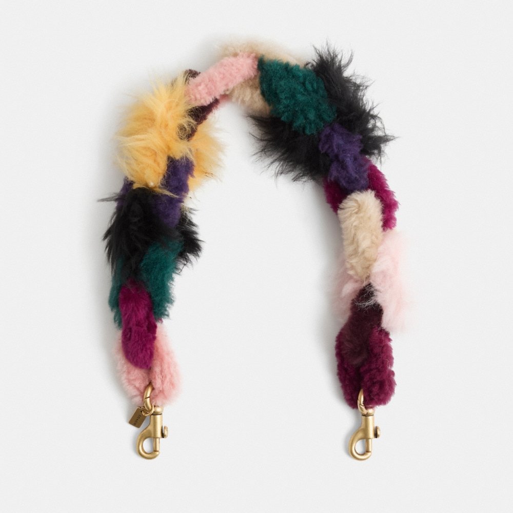 Coach Restored Short Chain Strap In Shearling - Preorder