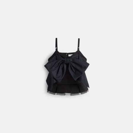Coach Outlet Restored Taffeta Bow Top - Preorder — Black