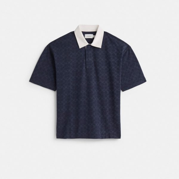 Coach Outlet Restored Signature Relaxed Rugby Polo - Preorder
